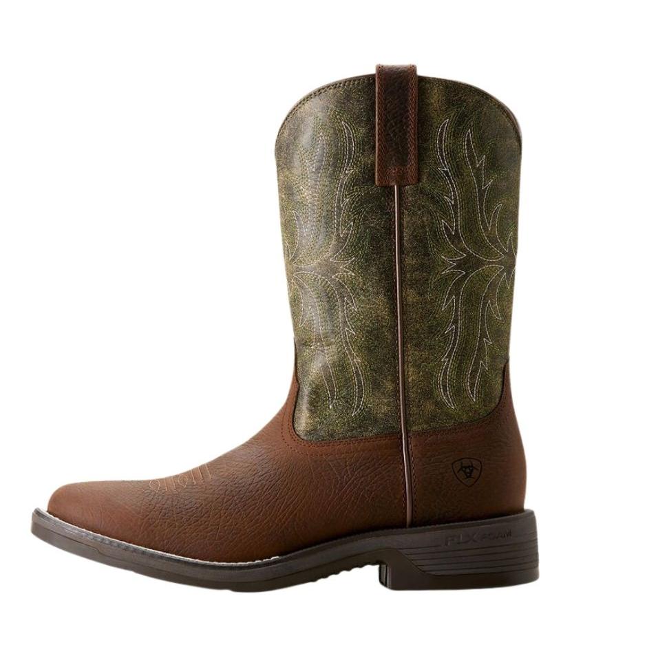 Ariat Men's Ridgeback Round Toe Cowboy Boots - Toffee Brown - Image 2