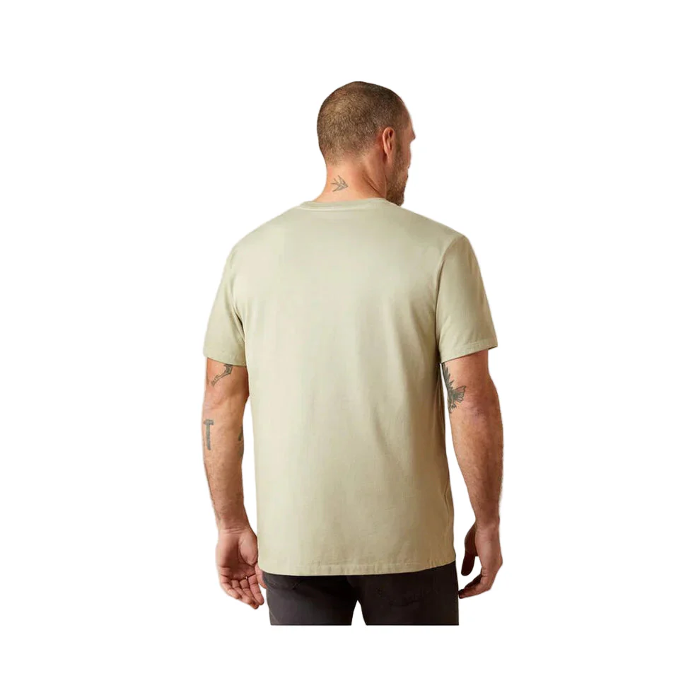 Ariat Men's Short Sleeve Stamped Landscape Tee Shirt - Elm - Image 2