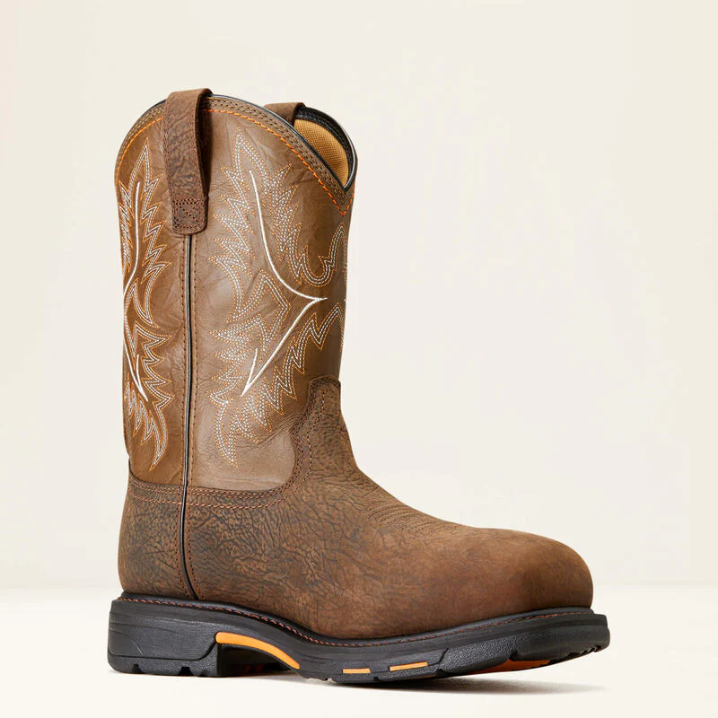 Ariat Men's WorkHog CSA Waterproof Insulated Composite Toe Work Boots - Bruin Brown - Image 6