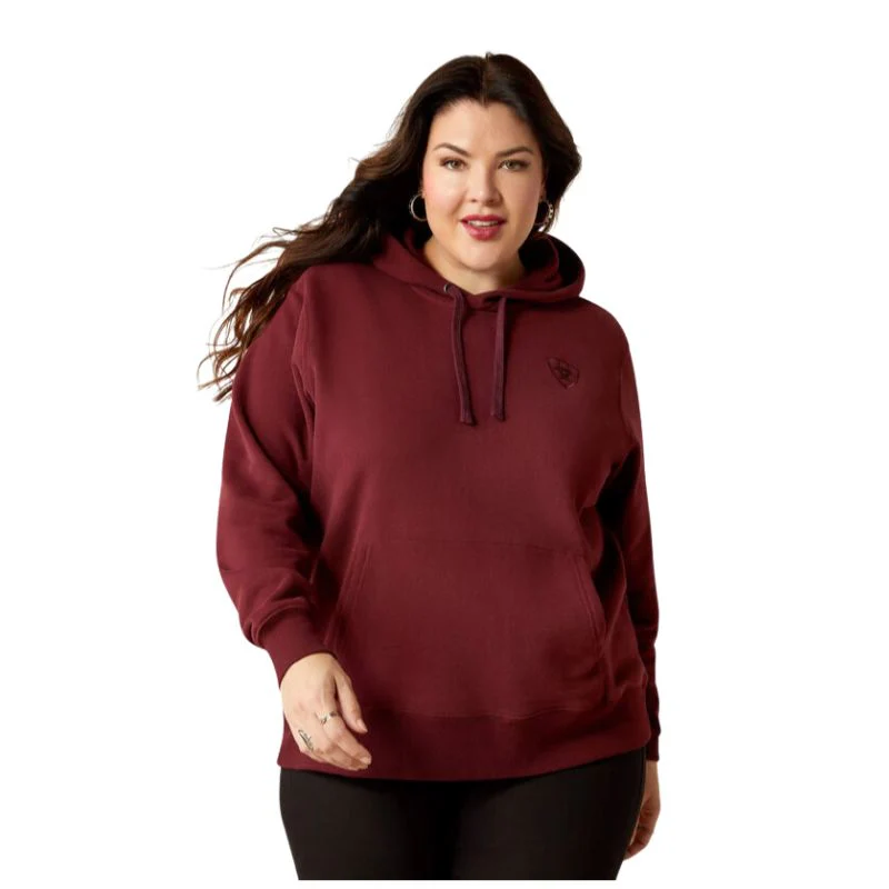 Ariat Women's 2.0 Long Sleeve Hoodie -  Tawny Port - Image 2