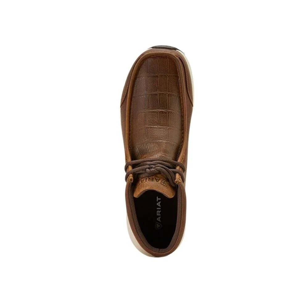 Ariat Men's Spitfire- Brown Crocodile Print - Image 3