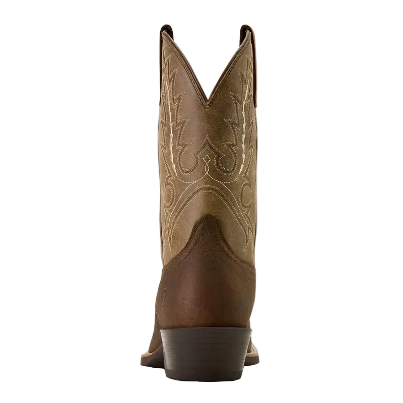 Ariat Men's Sport Outfitter Wide Square Toe Cowboy Boot - Tan Elephant Print/Driftwood Tan - Image 3