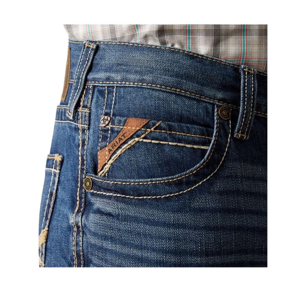**Ariat Men's M5 Straight Bucklin Straight Leg Jean- Pismo - Image 3