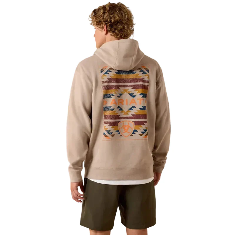 Ariat Men's Tapiz Zapoteco Long Sleeve Hoodie - Beige