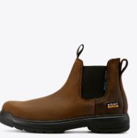 Ariat Men's Turbo Chelsea CSA Waterproof Carbon Toe Work Boot- Rich Brown - Image 3