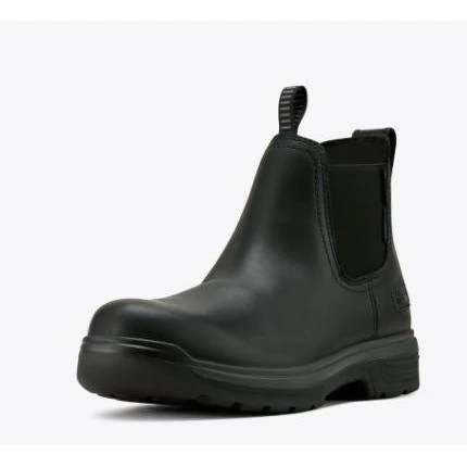 Ariat Men's Turbo Chelsea SCA Waterproof Carbon Toe Work Boot- Black