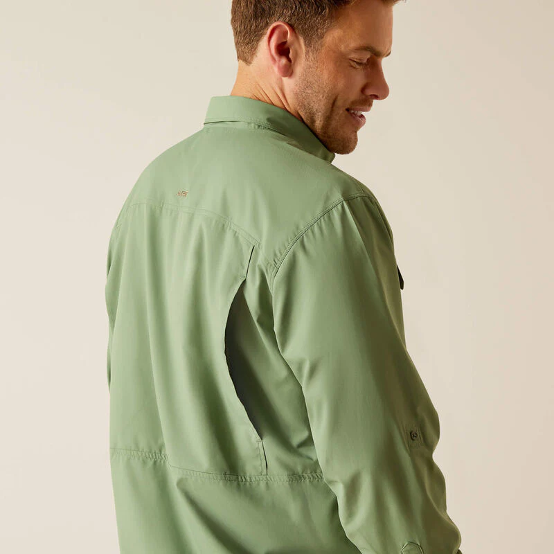 Ariat Men's VentTEK Outbound Classic Fit Long Sleeve Shirt - Parsley - Image 4