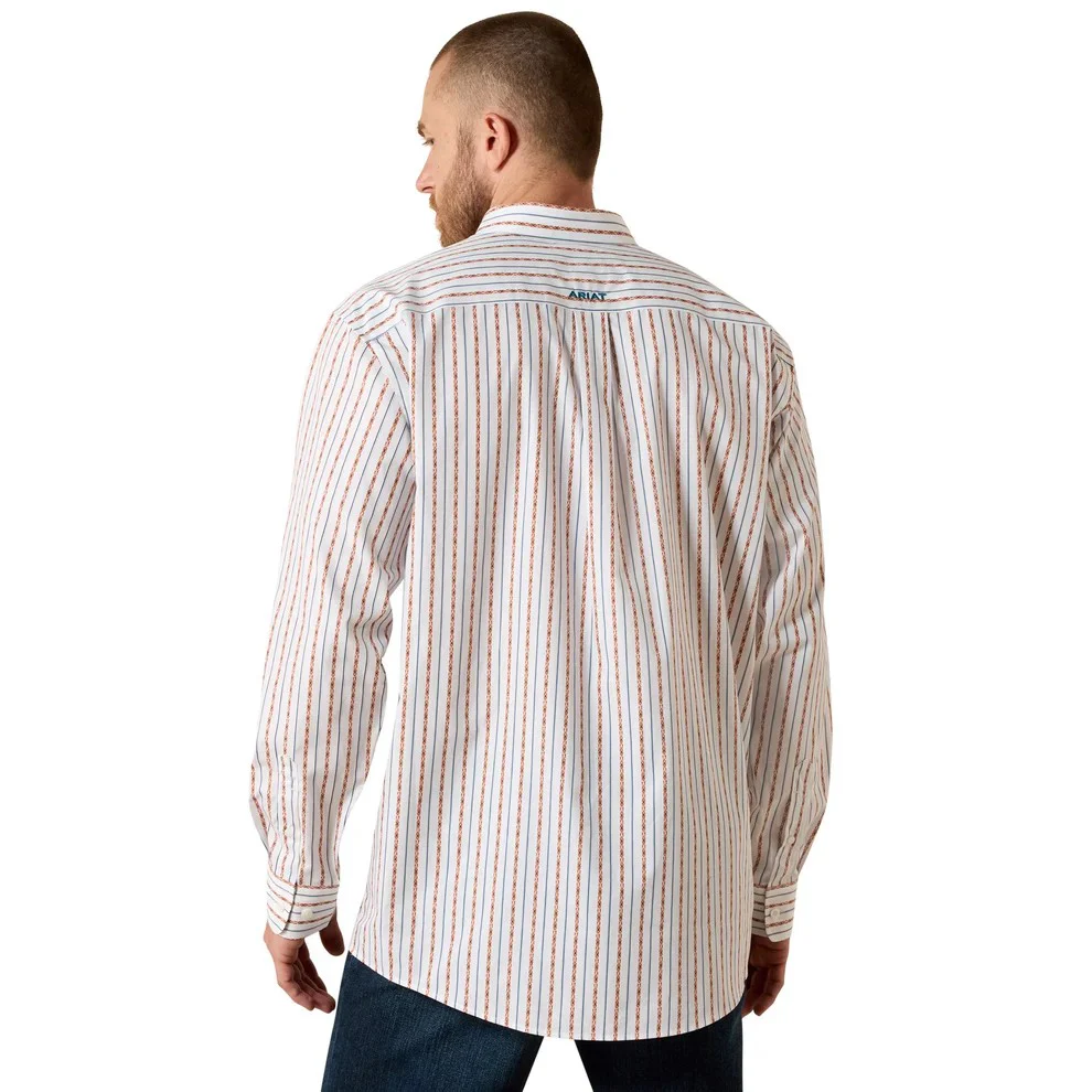 Ariat Men's WF Augustine Long Sleeve Shirt - White - Image 2