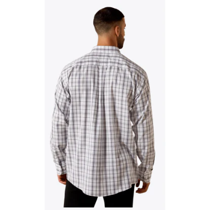 Ariat Men's WF Louie Long Sleeve Shirt - White Plaid