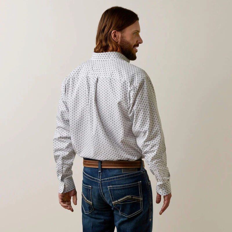 Ariat Men's Wrinkle Free Coleman Classic Fit Shirt - Grey - Image 2