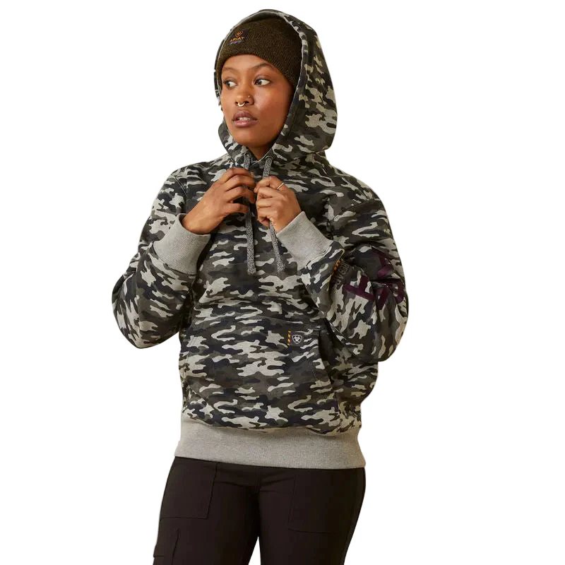 Ariat Rebar Graphic Printed Hoodie - Heather Grey Camo