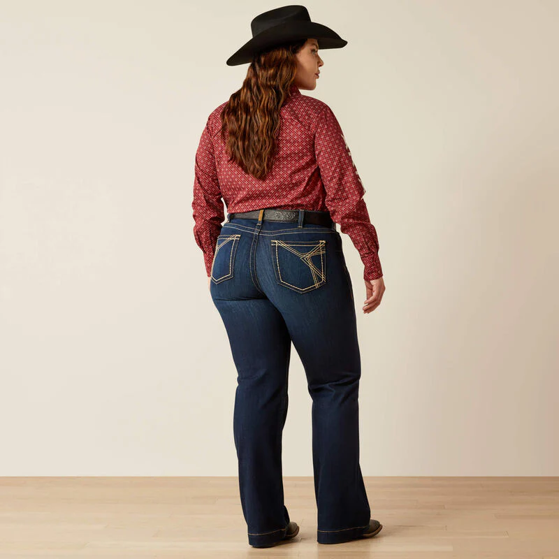 Ariat Women's Mid Rise Lizzie Trouser Jeans - Pennsylvania - Image 3