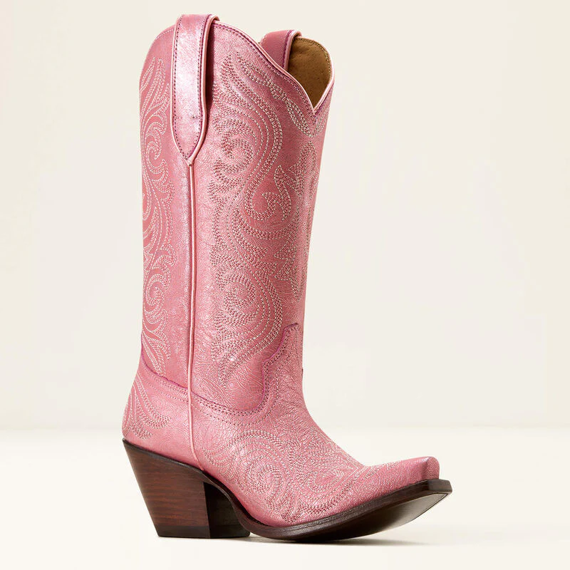 Ariat Women's Amora X Toe Western Boot-Coral Glow - Image 6