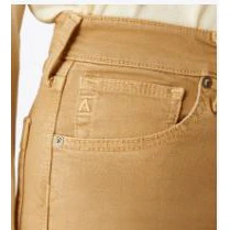 Ariat Women's Ultra High Rise Countryside Wide Leg Crop Jeans - French Khaki - Image 3
