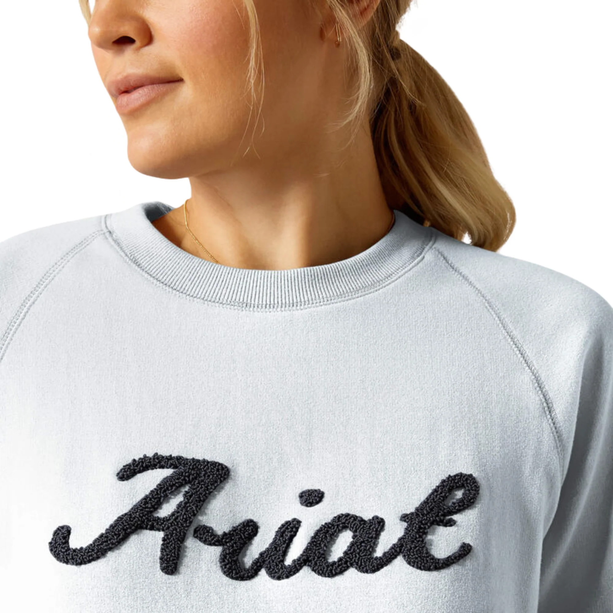 Ariat Women's Benicia Sweatshirt - Cerulean Heather - Image 5