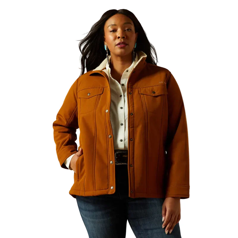 Ariat Women's Berber Back Softshell Jacket - Chestnut Horse - Image 2