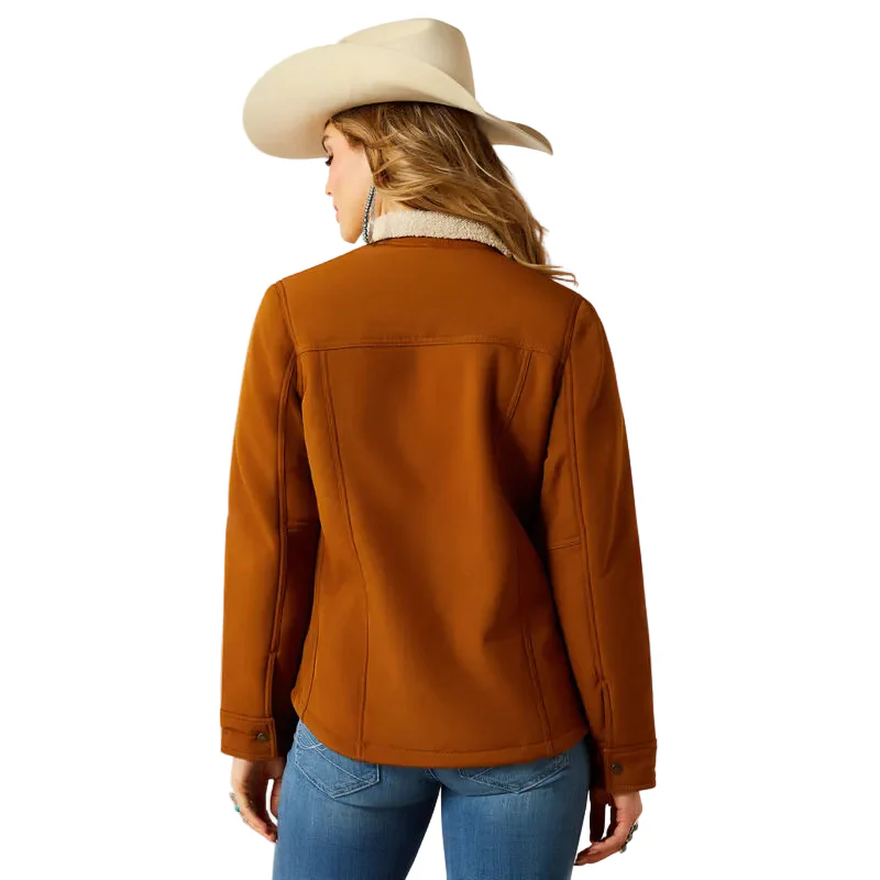 Ariat Women's Berber Back Softshell Jacket - Chestnut Horse - Image 3