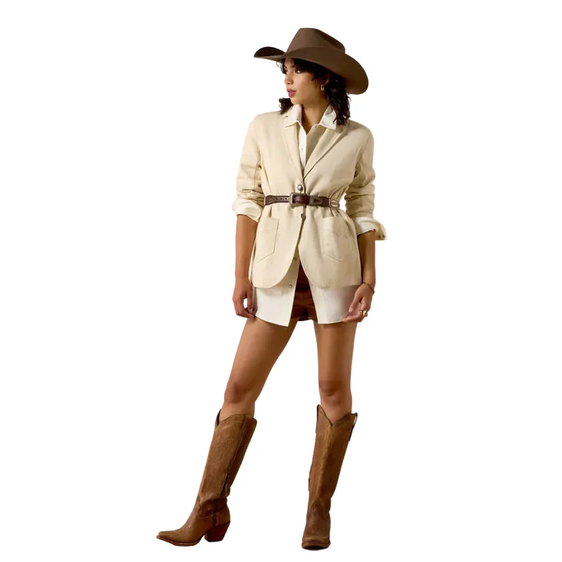 Ariat Women's Bianca Long Sleeve Blazer- Summer Sand - Image 3