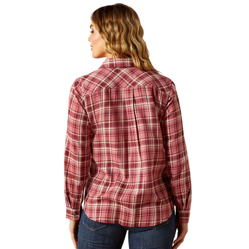 Ariat Women's Billie Jean Long Sleeve Shirt - Sunkissed Plaid - Image 3