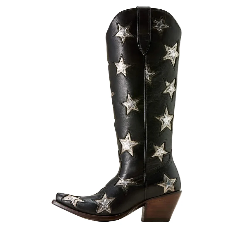 Ariat Women's Casanova Star X Toe Western Boot - Inkwell Black - Image 2
