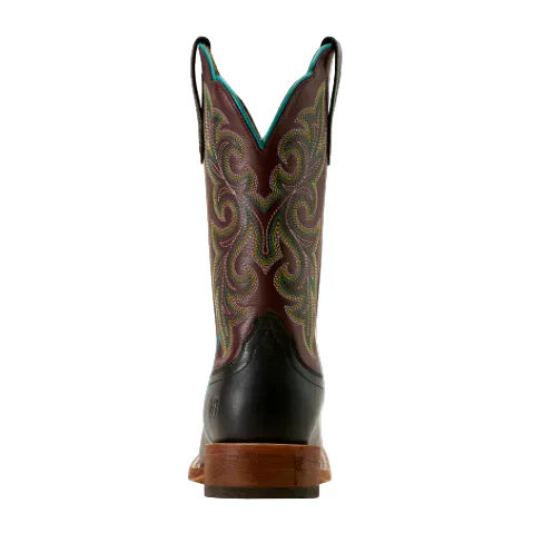 Ariat Women's County Lane Wide Square Toe Western Boot - Basic Black - Image 2