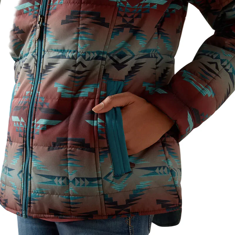 Ariat Women's Crius Insulated Jacket - Dragonfly Inez Print - Image 4