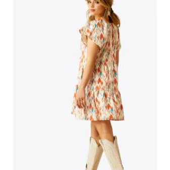 Ariat Women's Delilah Dress- Painted Watercolor - Image 2