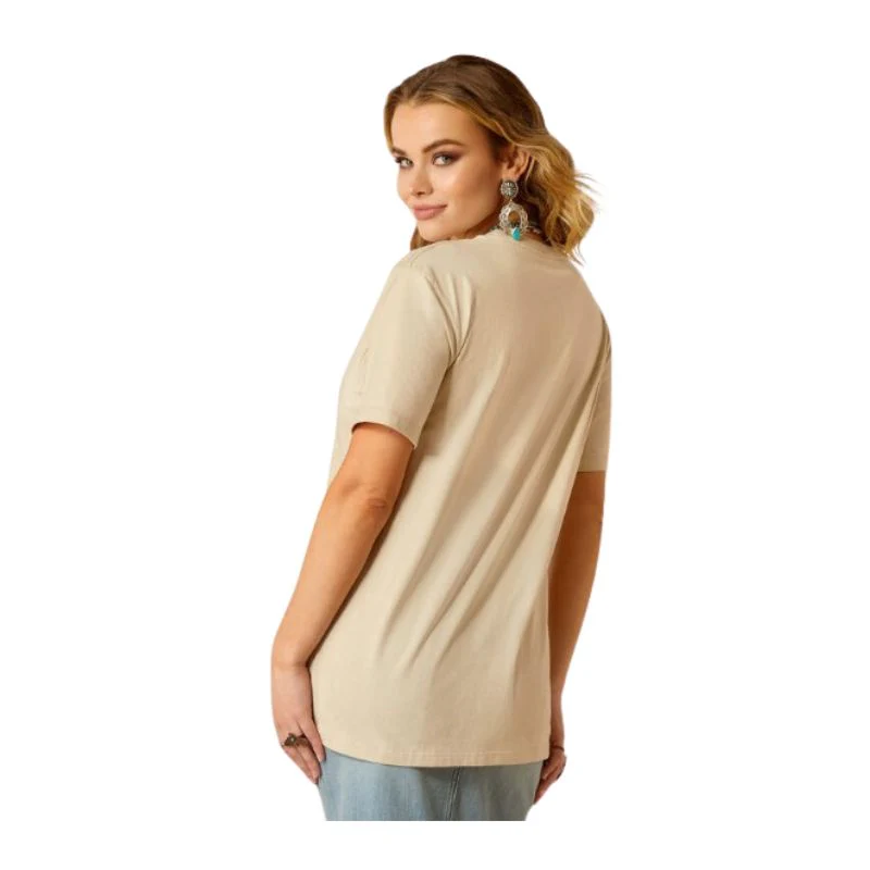 Ariat Women's Desert Bronc T-Shirt - Natural - Image 2