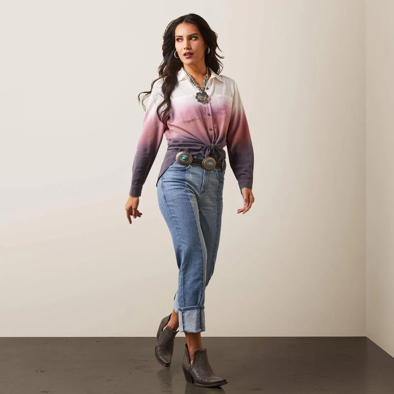 Ariat Women's Fade LS Top - Image 3