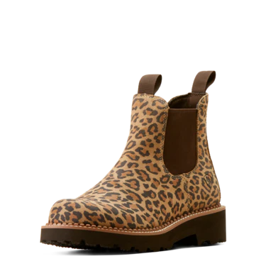 Ariat Women's Fatbaby Twin Gore Western Boots - Cheetah