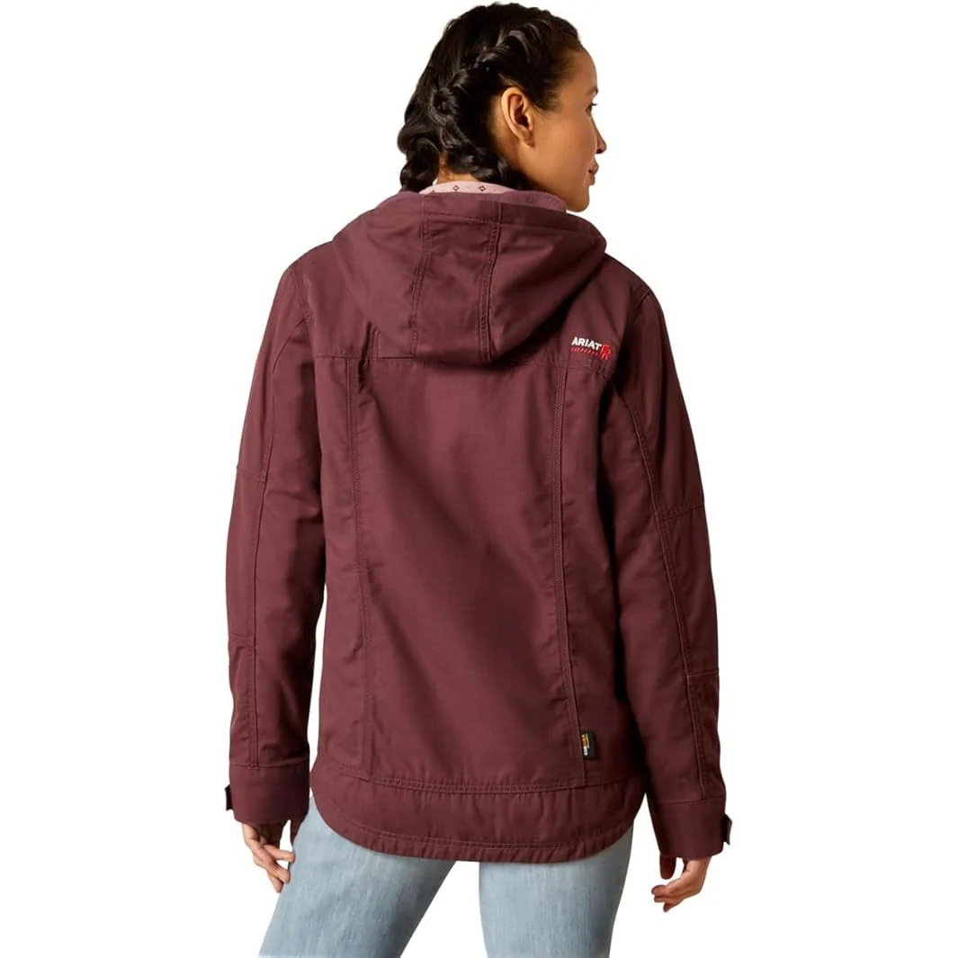 Ariat Women's FR DuraLight Cordura Canvas Jacket - Catawba Grape - Image 5