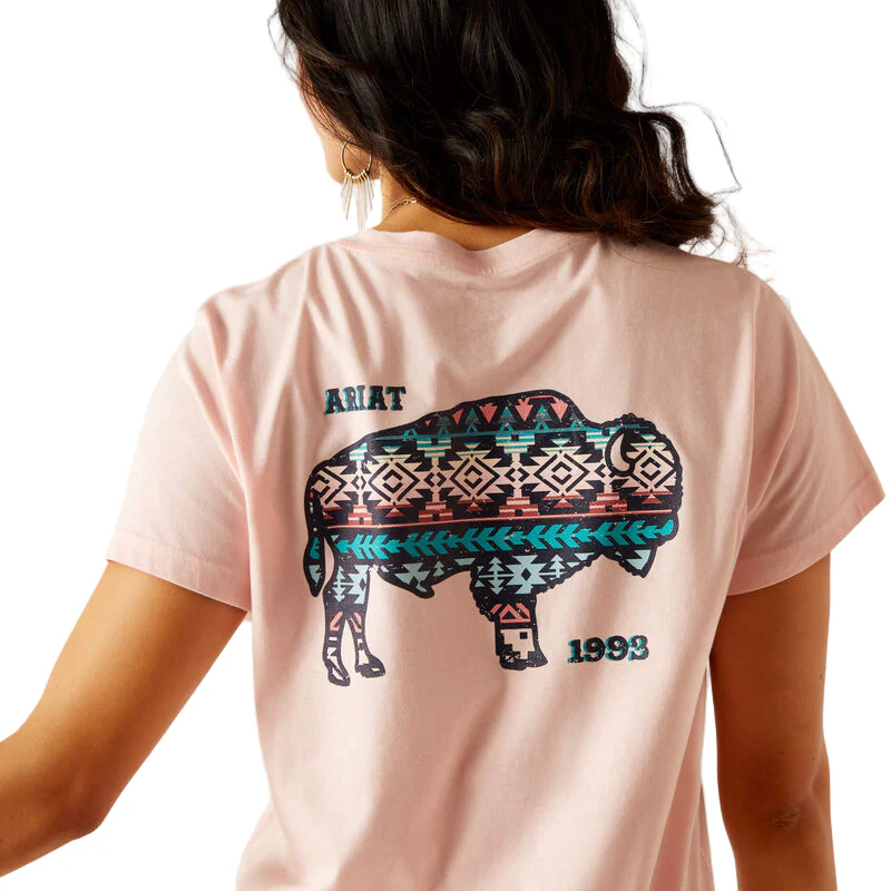 Ariat Women's Granger Short Sleeve T-Shirt - Blushing Rose - Image 5