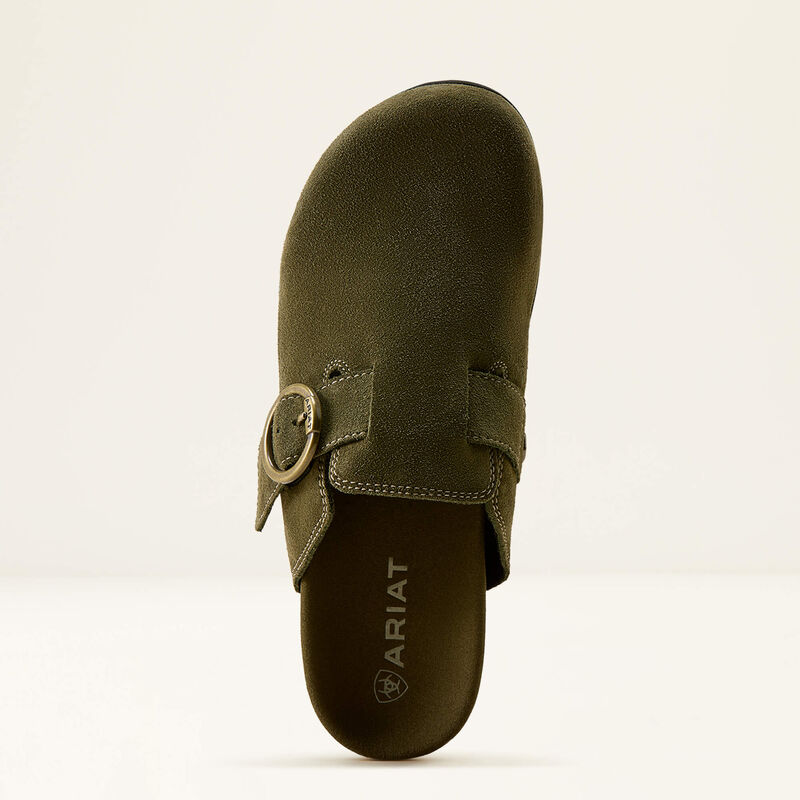 Ariat Women's Hair On Country Mule-Olive Suede - Image 3