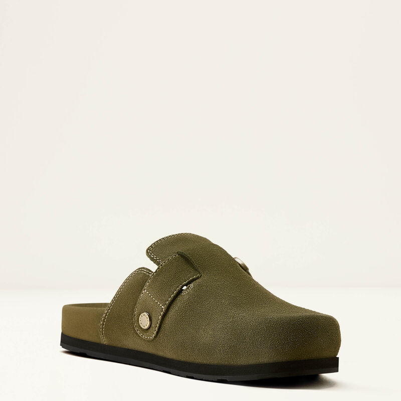 Ariat Women's Hair On Country Mule-Olive Suede - Image 4