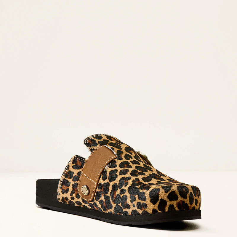 Ariat Women's Hair On Country Mule-Leopard Oxford Tan - Image 4