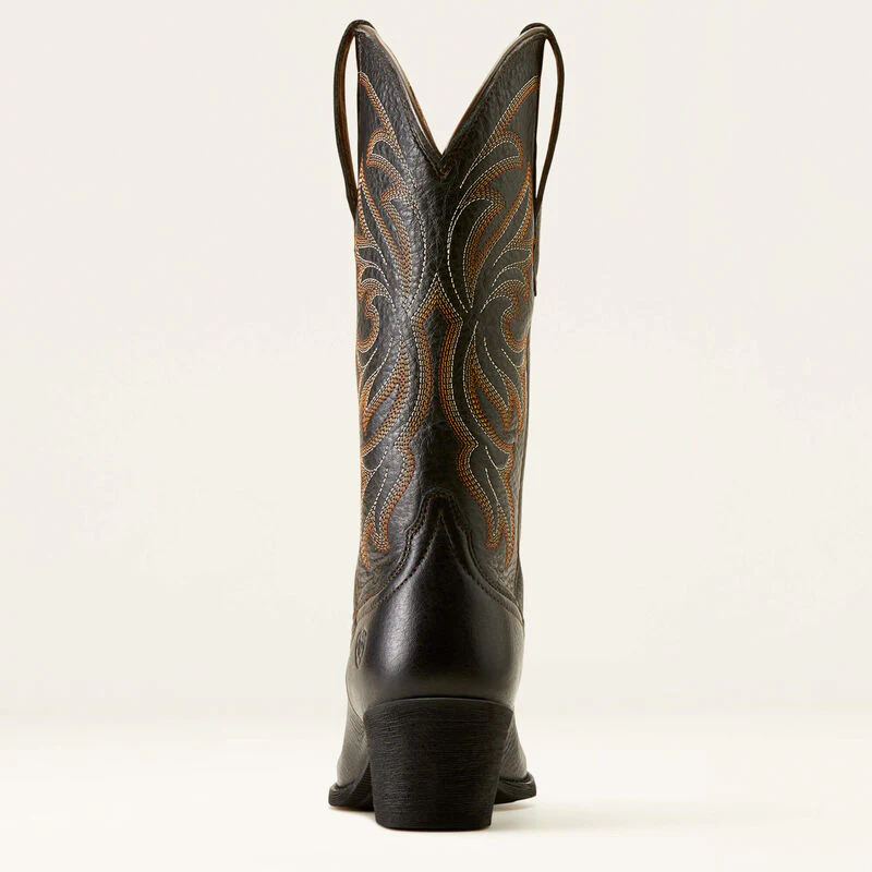 Ariat Women's Heritage J Toe Stretchfit Western Boots - Black Deertan - Image 5