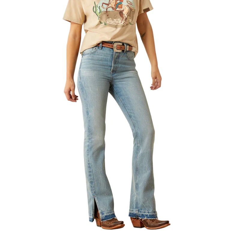 **Ariat Women's High Rise Tomboy Jazmine Boot Cut Jean- Argentina