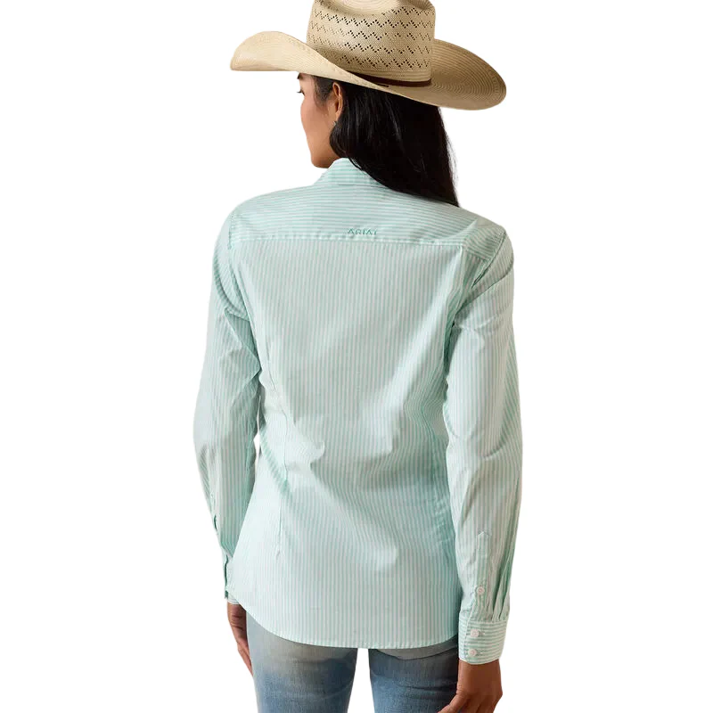 Ariat Women's Kirby Long Sleeve Shirt - Holiday Stripe - Image 2