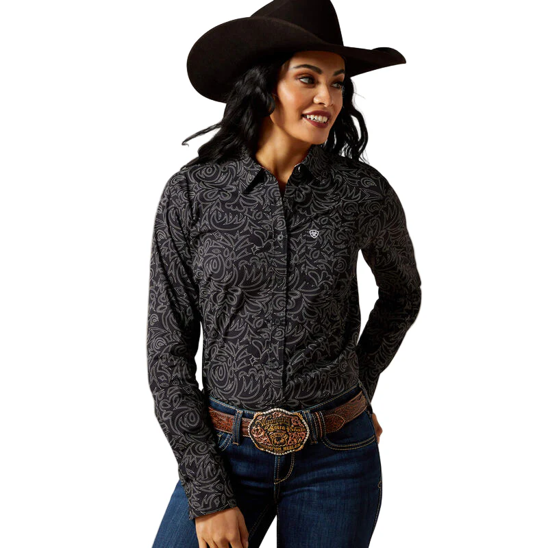 Ariat Women's Kirby Long Sleeve Stretch Shirt -Multiple Colours - Image 4