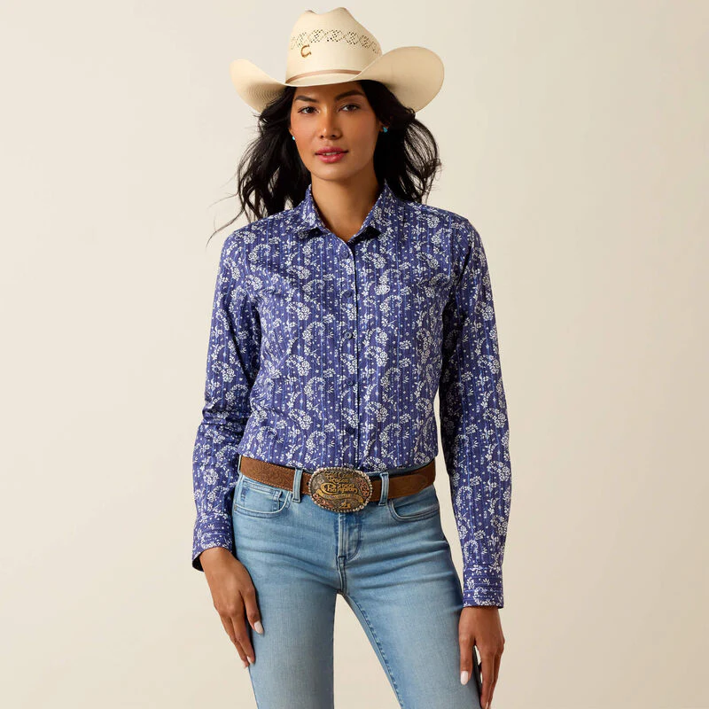 Ariat Women's Kirby Long Sleeve Stretch Shirt - Paisley Floral Print