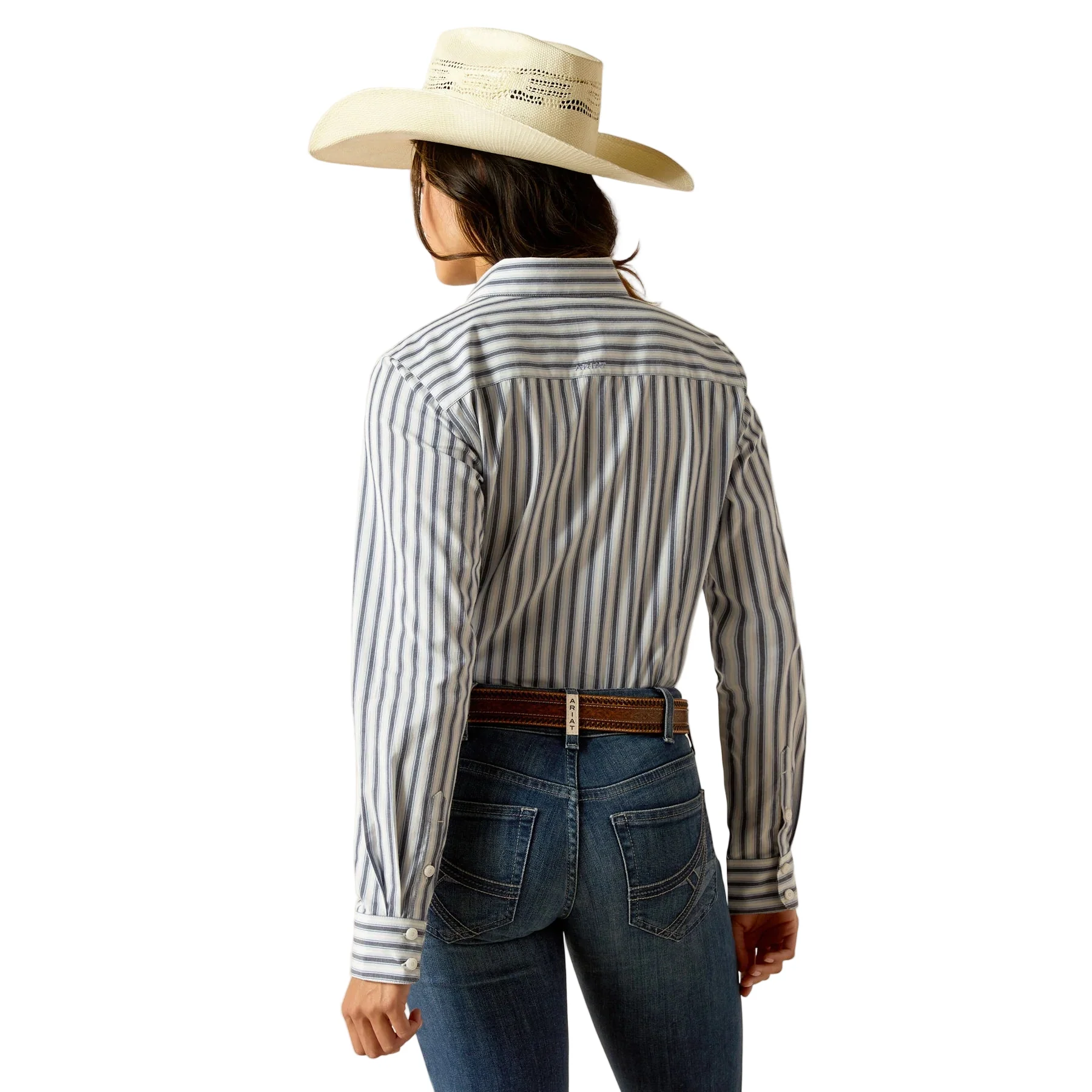Ariat Women's Kirby Stretch Long Sleeve Shirt - Baja Stripe - Image 2