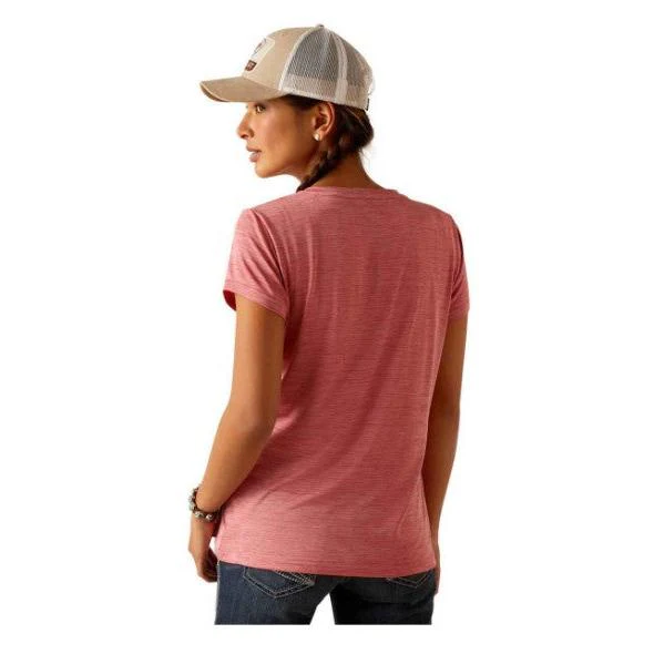 Ariat Women's Laguna Logo Short Sleeve T-Shirt - Slate Rose - Image 2