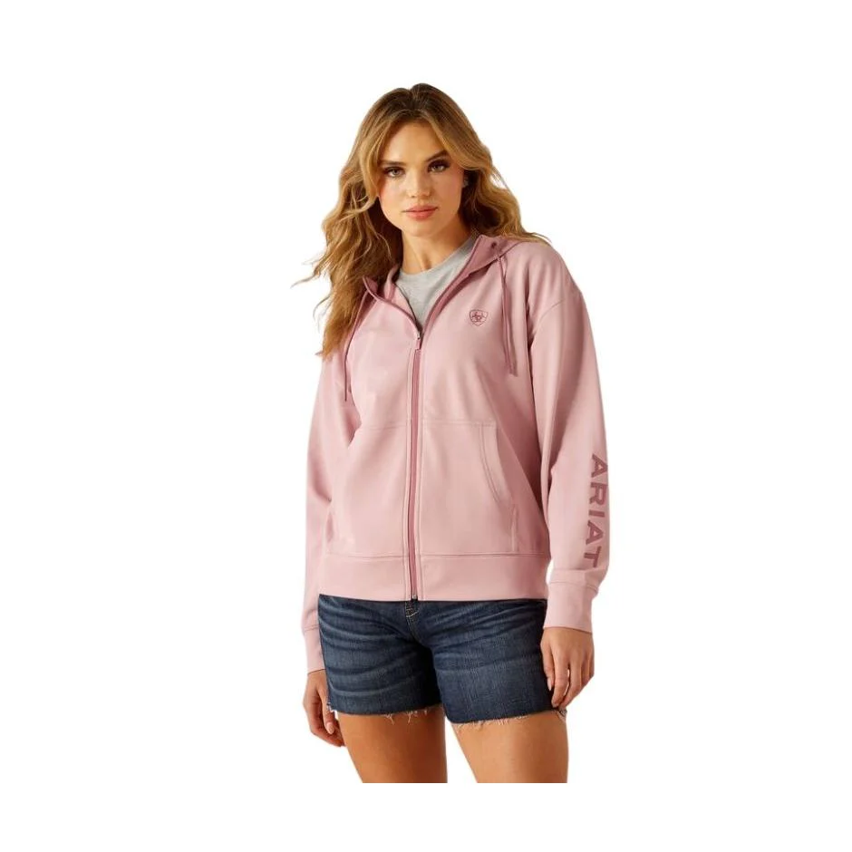 Ariat Women's Long Sleeve Breeze Full Zip Hoodie - Assorted Colours - Image 4