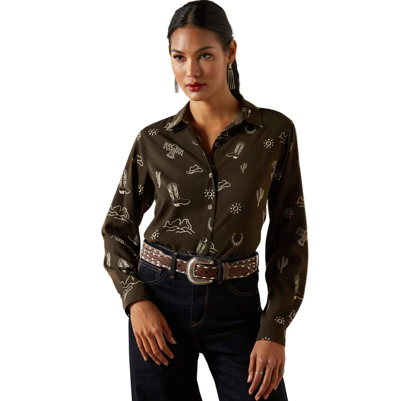 Ariat Women's Long Sleeve Homestyle Shirt - Layla Print