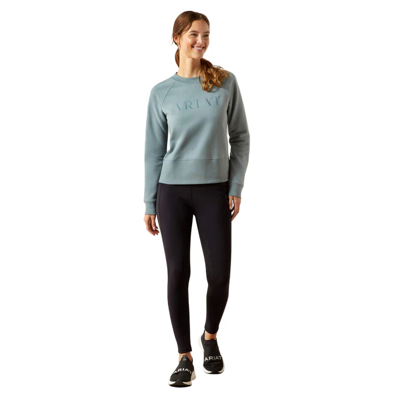 Ariat Women's Martine Sweatshirt - Steel Sage - Image 4