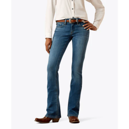 Ariat Women's Mid Rise Esti Boot Cut Jeans- Ithica