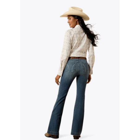 Ariat Women's Mid Rise Esti Boot Cut Jeans- Ithica - Image 2