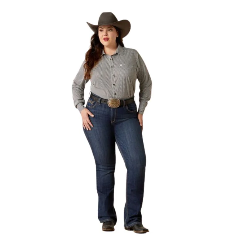 Ariat Women's Perfect Rise Desiree Boot Cut Jeans - Midnight - Image 2