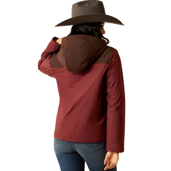 Ariat Women's Pioneer Stretch Shell Jacket - Tawny Port/Chocolate Plum - Image 2