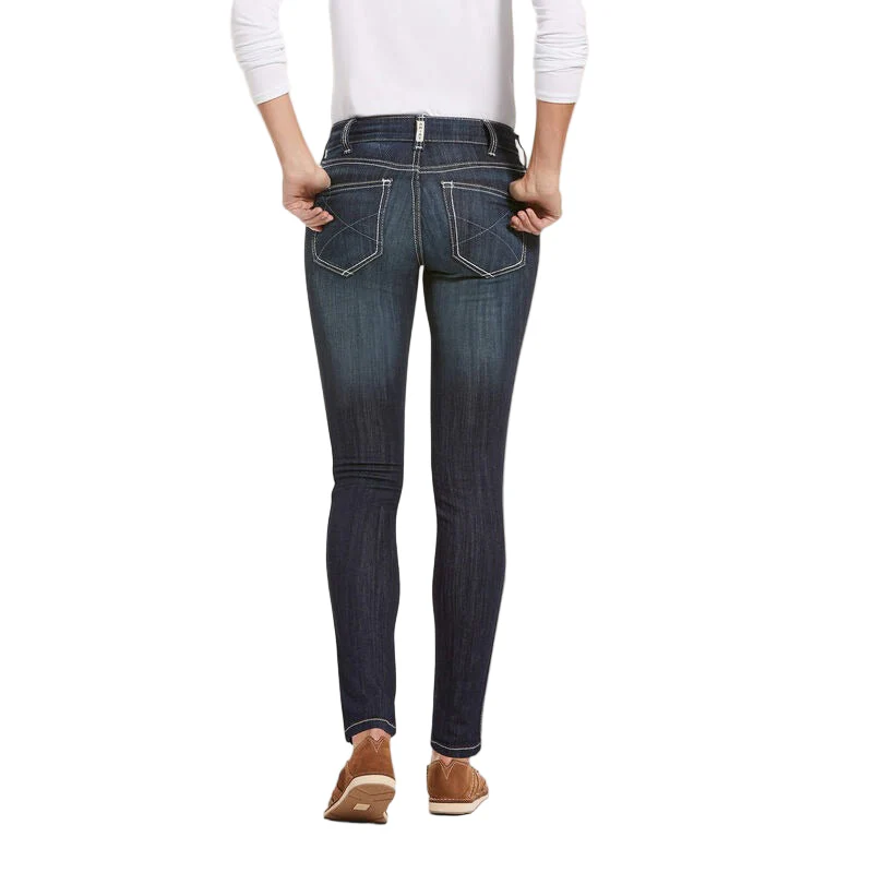 Ariat Women's R.E.A.L. Mid Rise Ella Skinny Jean - Celestial - Image 2
